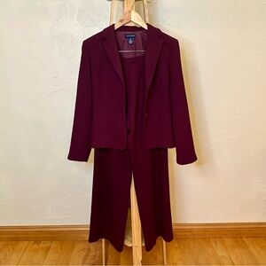 Ann Taylor Burgundy Pantsuit